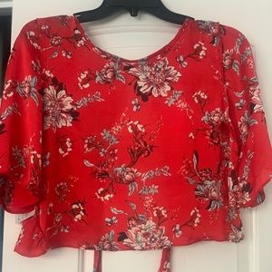 Red blouse